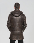 Piumino in pelle da uomo - Marek | Leather Trend