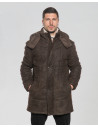 Piumino in pelle nabuk da uomo - Marek | Leather Trend