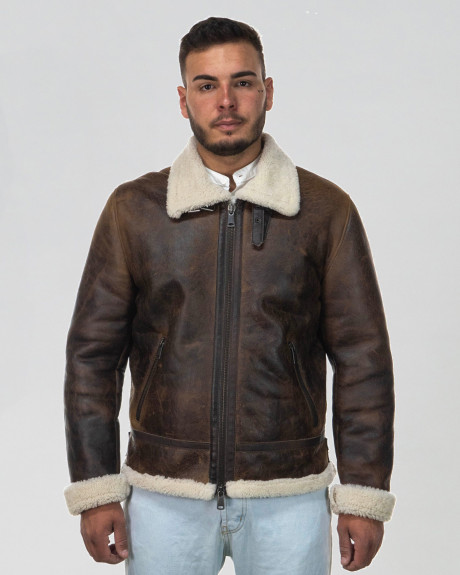 Giacca in montone da uomo - Franco | Leather Trend