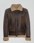 Men's Beige Sheepskin Jacket – Franco | Leather Trend