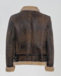 Men's Beige Sheepskin Jacket – Franco | Leather Trend