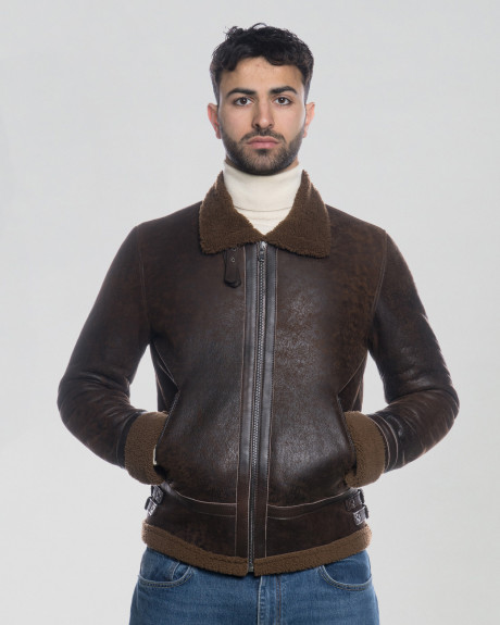 Men's shearling jacket - Franco | Leather Trend 2