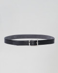 Cintura mod. Gabri Reversibile Nera e Grigia in vera pelle 100% made in Italy