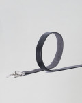 Cintura mod. Gabri Reversibile Nera e Grigia in vera pelle 100% made in Italy