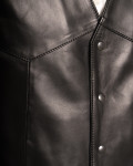 Gilet in Pelle Nero da Uomo - Vincent | Leather Trend