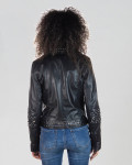 Chiodo in Pelle da Donna Nero - Grace | Leather Trend