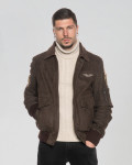Nubuck Leather Bomber Jacket - Dante | Leather Trend