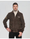 Nubuck Leather Bomber Jacket - Dante | Leather Trend