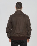 Nubuck Leather Bomber Jacket - Dante | Leather Trend