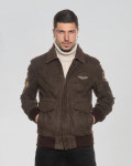 Nubuck Leather Bomber Jacket - Dante | Leather Trend