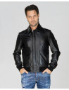 Leather Bomber Jacket - Leo | Leather Trend