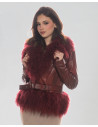 Women's Leather and Fur Jacket - Mongolia | Leather Trend
