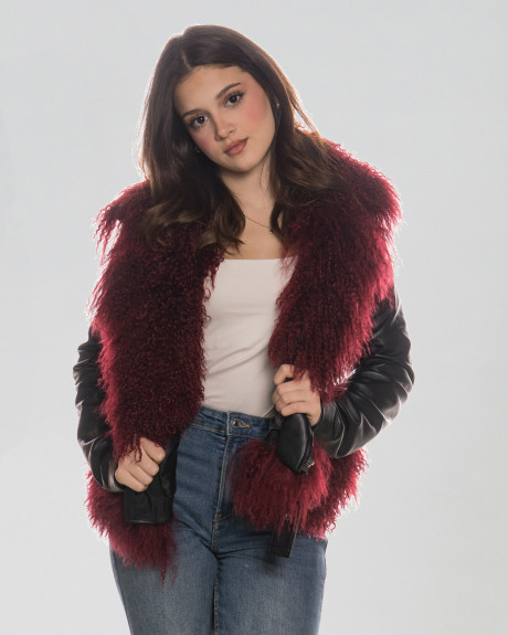 Women's Leather and Fur Jacket - Mongolia | Leather Trend 2