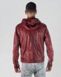 Giacca in pelle con cappuccio - Terminator | Leather Trend