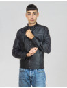 Biker in Pelle da Uomo Nero – U05 | Leather Trend
