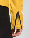 Men's Yellow Studded Leather Perfecto Jacket - Vasco | Leather Trend
