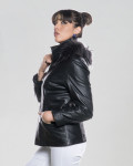 Giacca in Pelle da Donna Nera - Venezia | Leather Trend