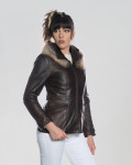 Women's Dark Brown Leather Jacket - Venezia | Leather Trend
