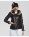 Women's Dark Brown Leather Jacket - Venezia | Leather Trend