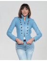 Giacca Donna Azzurra in Pelle - Belen | Leather Trend