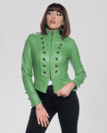 Women's Green Leather Jacket - Belen | Leather Trend