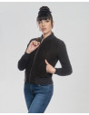 Giacca in pelle donna mod. Bomber Malesia Nabuk in vera pelle 100% made in Italy