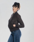 Bomber Donna in Pelle Nabuk Effetto Graffiato | Leather Trend