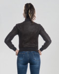 Bomber Donna in Pelle Nabuk Effetto Graffiato | Leather Trend