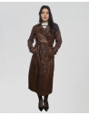 Rachel - Women’s Tan Genuine Leather Coat