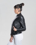 Women's Black Leather Jacket - Sofy | Leather Trend