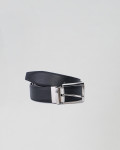 Cintura mod. Bernardo Reversibile Testa di Moro e Nero in vera pelle 100% made in Italy