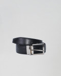 Cintura mod. Federico Reversibile Testa di Moro e Nero in vera pelle 100% made in Italy