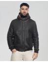 Carlo - Men’s Shearling Hooded Moro Head Bomber