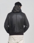 Carlo - Men’s Shearling Hooded Moro Head Bomber