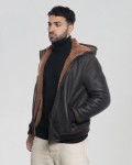 Carlo - Men’s Shearling Hooded Moro Head Bomber