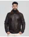 Men's shearling bomber jacket - Carlo Bis | Leather Trend