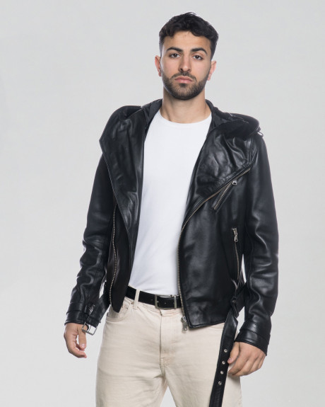 Men's leather perfecto jacket - Logan | Leather Trend 2