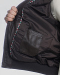 Men's Dark Brown Leather Bomber Jacket - Fonzie | Leather Trend