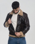 Men's leather and shearling jacket - Francesco | Leather Trend