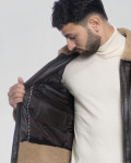Men's leather and shearling jacket - Francesco | Leather Trend
