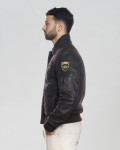 Vintage Nubuck Leather Bomber Jacket - Dante | Leather Trend