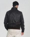 Bomber in Nabuk Antichizzato Testa di Moro - Dante | Leather Trend