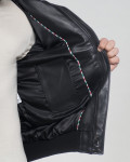 Bomber in Pelle da Uomo Nero - Dante | Leather Trend
