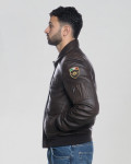 Bomber in Pelle da Uomo Testa di Moro - Dante | Leather Trend