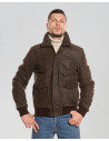 Bomber in nabuk da uomo - Leo | Leather Trend