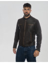 Men's Nubuck Scretched Biker Jacket – U05 | Leather Trend