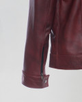 Men's Bordeaux Leather Jacket – U08 | Leather Trend