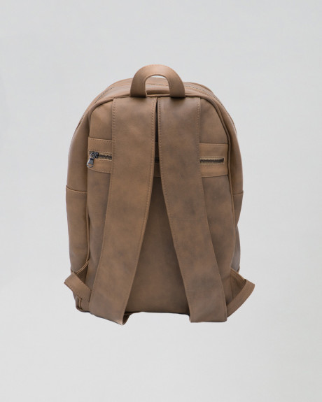 Light Brown Leather Backpack for Men - Palermo | Leather Trend 2