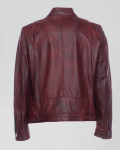 Giacca biker bordeaux uomo – Avatar | Leather Trend