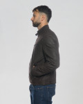 Biker Men's Scratched Nubuck Leather - Avatar | Leather Trend